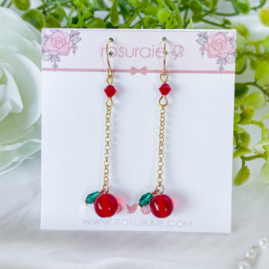 Candy Apple Earrings - PREORDER