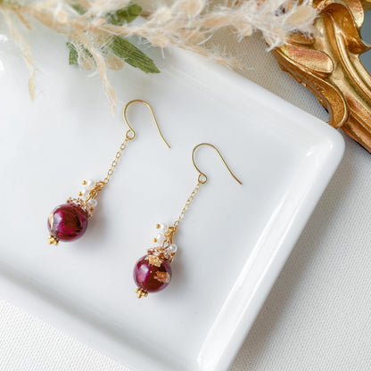 Rose tea dangles